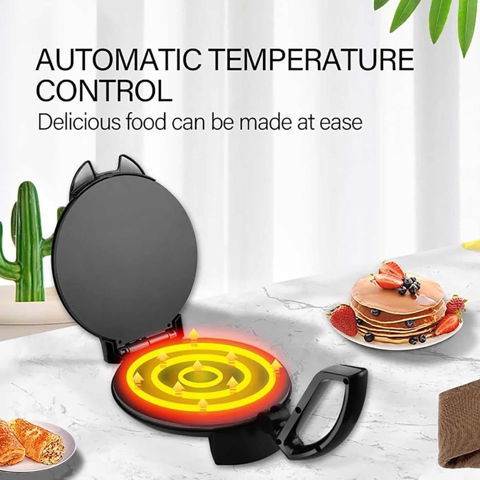 Roti Maker Elettrico Da 1400 W, Spie Luminose, Temperatura Regolabile