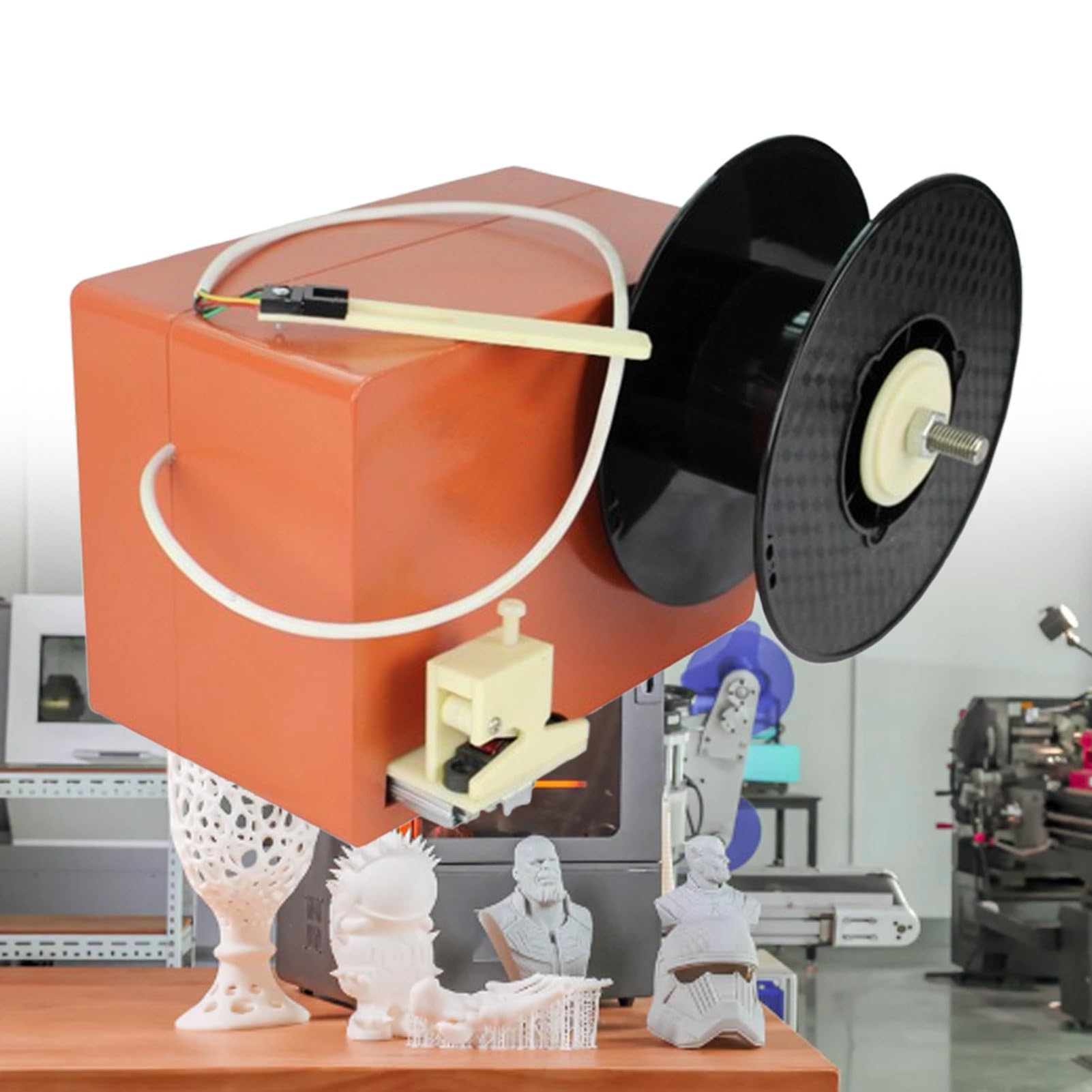 Filament-Extruder-Maschine für DIY-Filamentherstellung und Materialwiederaufbereitung, Dual 1,75 mm/3,0 mm, einstellbare Geschwindigkeit, für PLA, ABS, PVA, HIPS