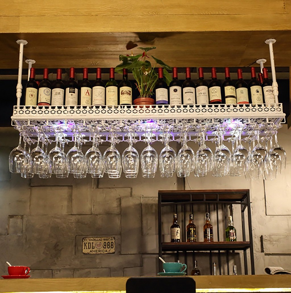 Support à verres à vin suspendu pour éviter la casse et libérer vos placards