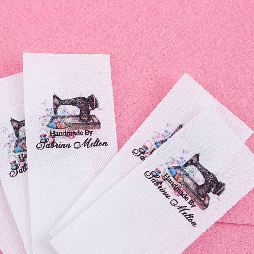 100 Etiquetas De Tela Para Marcar La Ropa,Etiquetas Tela Personalizadas,Etiquetas Tela Personalizadas Para Coser,Etiquetas Tela Handmade. (200 pieces)