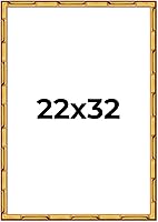 Vista 46 de Poster Palooza Marco de madera maciza de bambú dorado de 12 x 8 pulgadas con acrílico UV, respaldo de tablero de espuma y accesorios para colgar