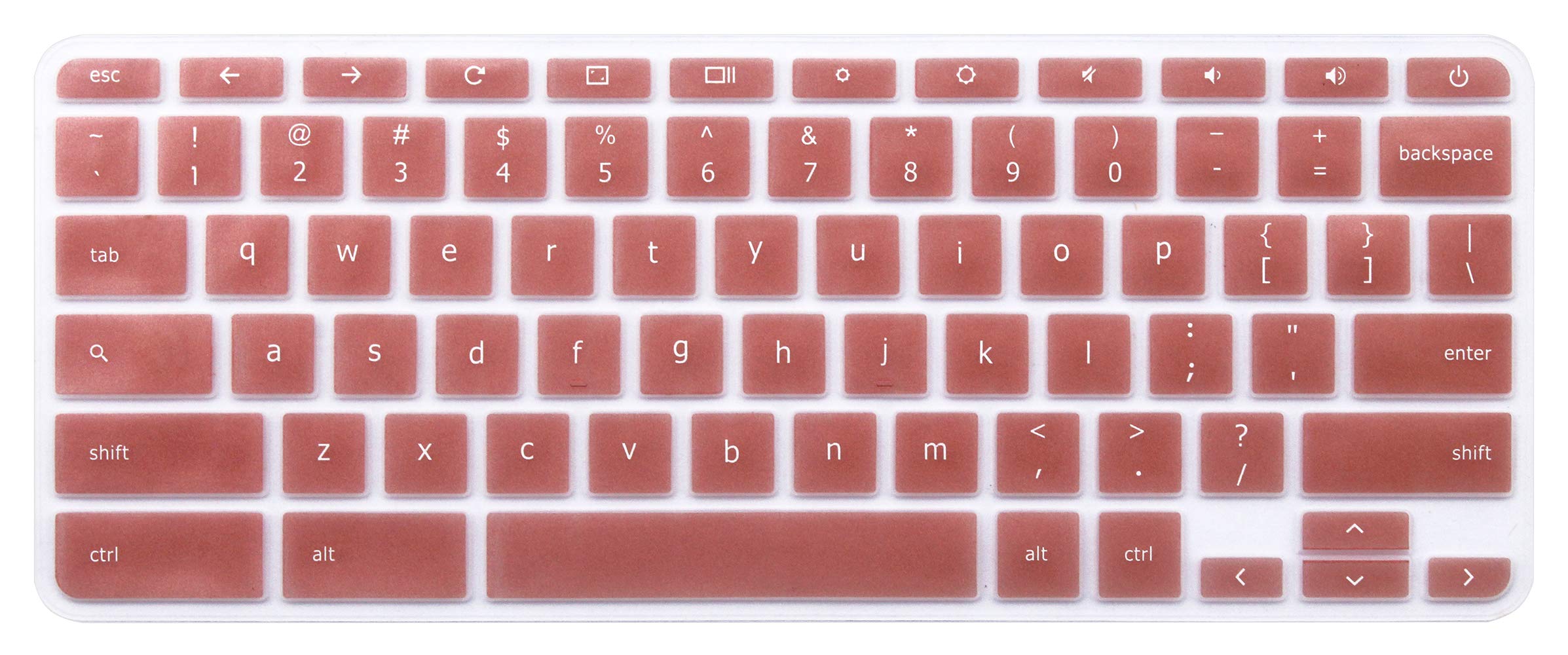 UHamn Silicone Keyboard Skin Cover Compatible 2018 2019 11.6" Lenovo Chromebook Flex 11 11.6 inch Lenovo N20 N21 N22 N23 100e 300e 500e C330 Chromebook 14 inch Lenovo N42 N42-20 Chromebook Rose Gold