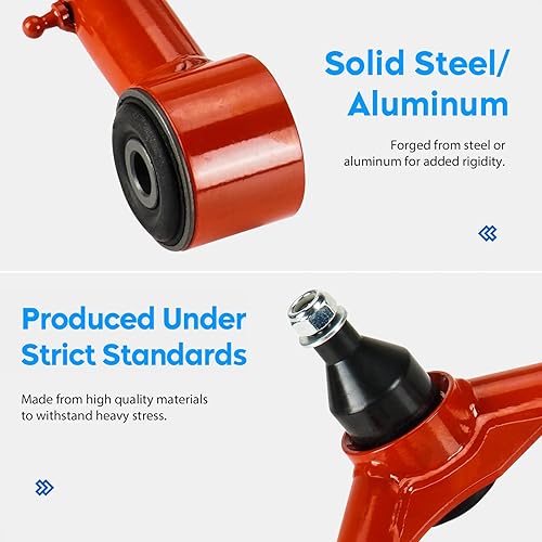 Miniatura 5 de Brazos de control superiores delanteros con rótulas de elevación de 2-4 pulgadas para Ram 1500 RWD 4WD 2011-2022, kit de suspensión ajustable 2