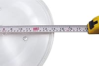 Vista 2 de Bandeja giratoria de vidrio para microondas de 14-1/8 pulgadas funciona para Samsung DE74-20002B DE74-20002A DE7420002 1150157 MC7698W ME1460SB