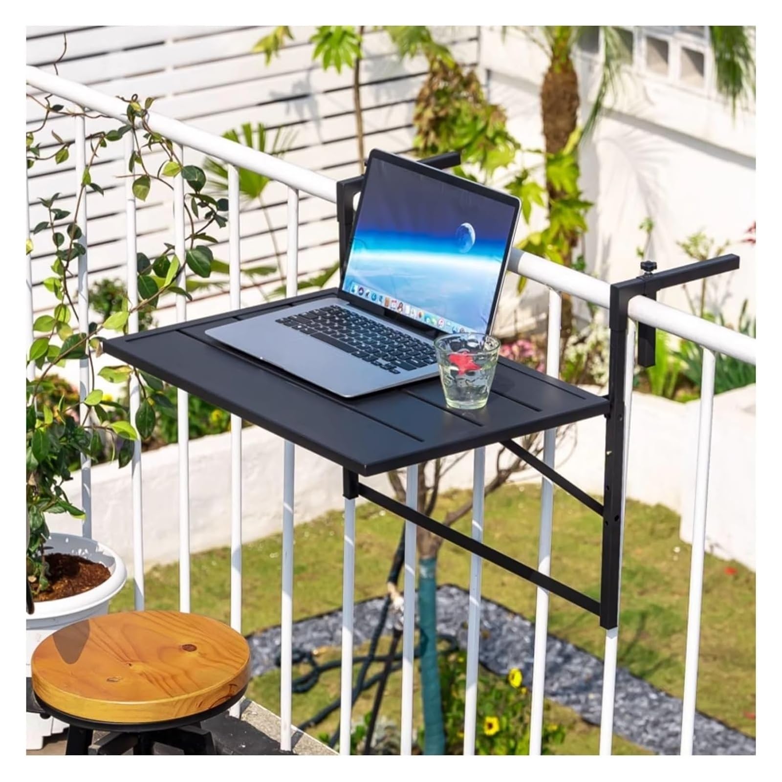 Ddasam ベランダ テーブル 折りたたみ壁掛けテーブル バルコニー