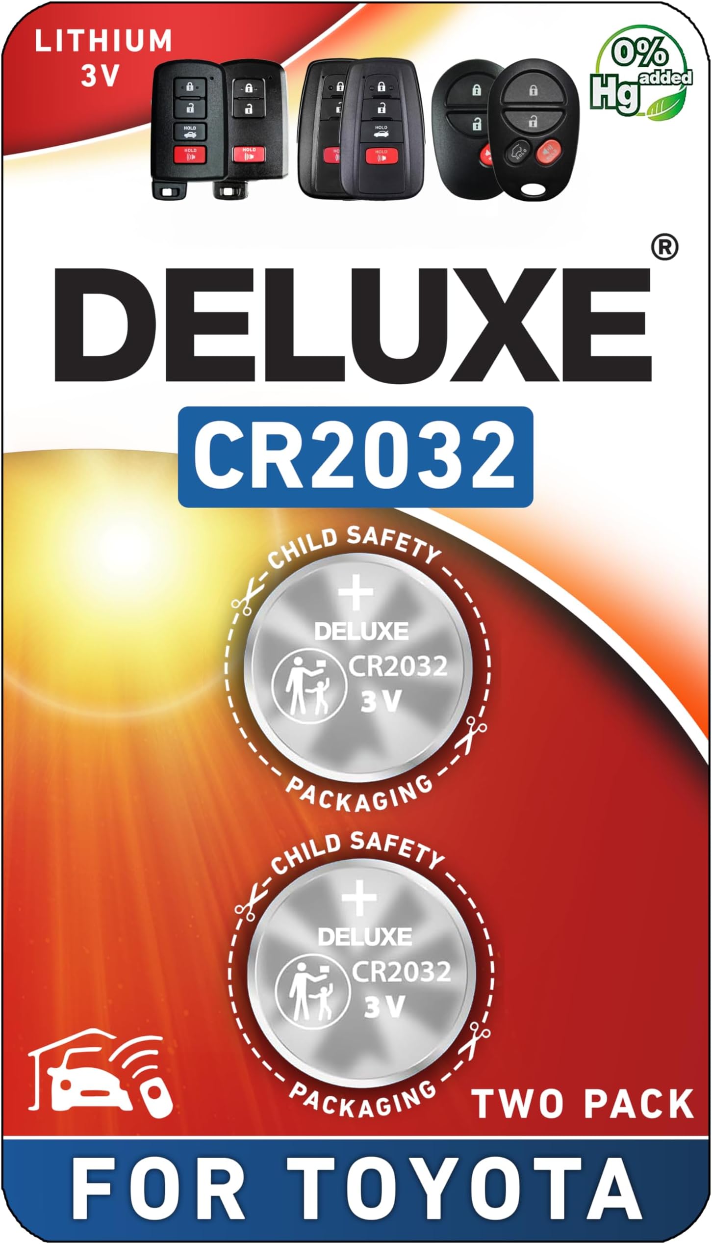 Amazon.com: Key Fob Replacement Batteries for Toyota RAV4 Camry Corolla ...