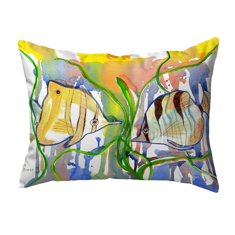 Betsy Drake KS305 Throw Pillow, 11 inches x 14 inches, Multi