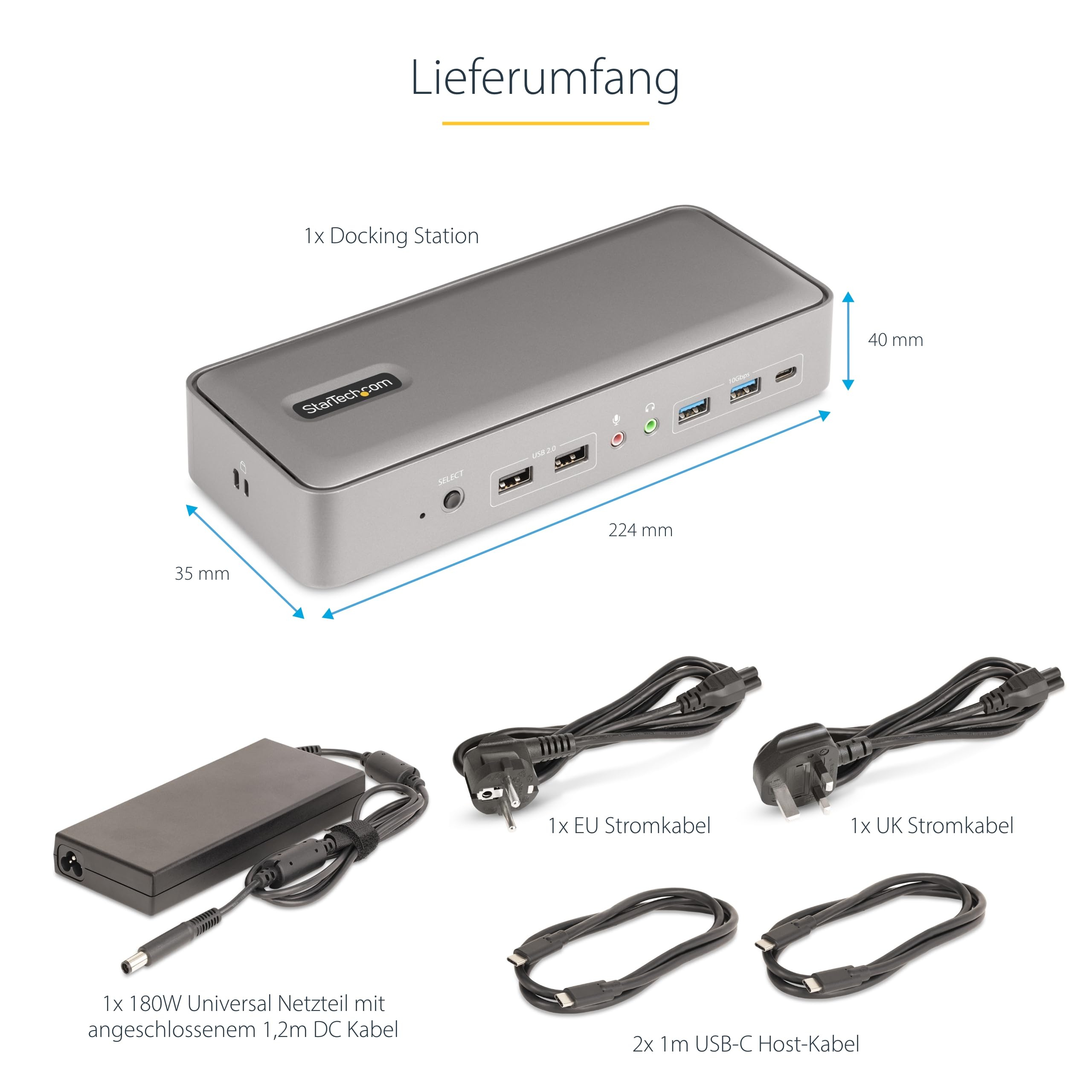 StarTech Dual-Laptop USB-C KVM Dock, Dual 4K 60Hz DisplayPort, 90W, 5x USB | Dual-Monitor KVM-Switch für zwei Notebooks, 45W Power Delivery, für Windows, macOS, ChromeOS, Linux, Apple M-Serie