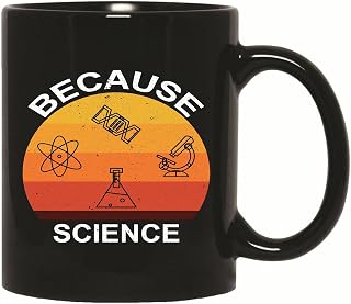 Gift for Science Lovers Humorous Graphic Design 11oz 15oz Black Coffee Mug