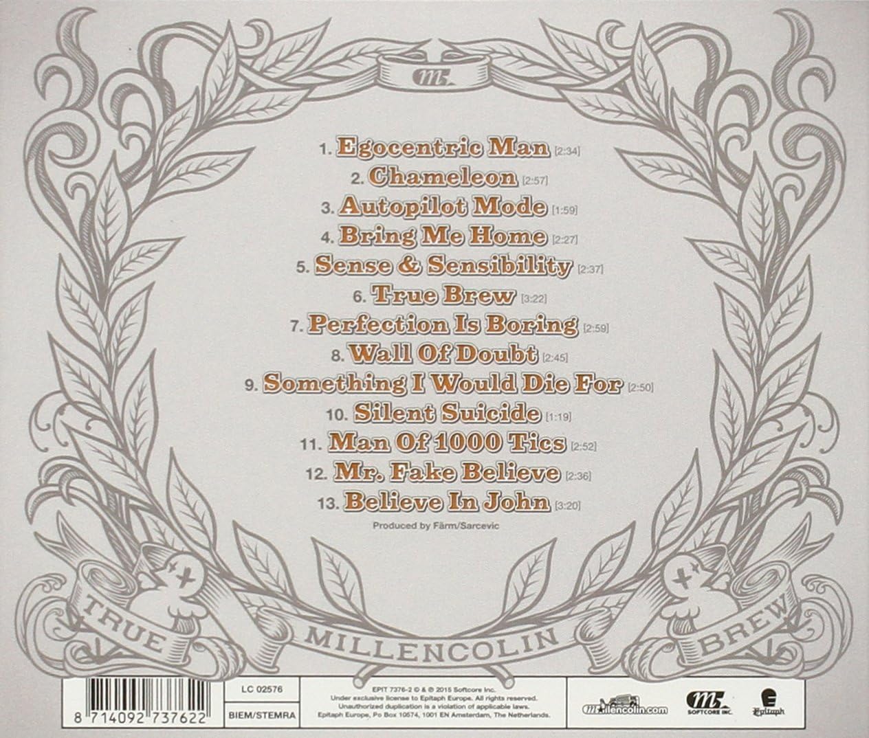 Millencolin - True Brew (Epitaph) CD Album