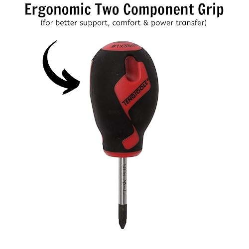 Miniatura 3 de Teng Tools Pozi Drive PZ1 - Destornillador de 1.5 pulgadas  1.496 in con mango ergonómico y cómodo - MD961N2