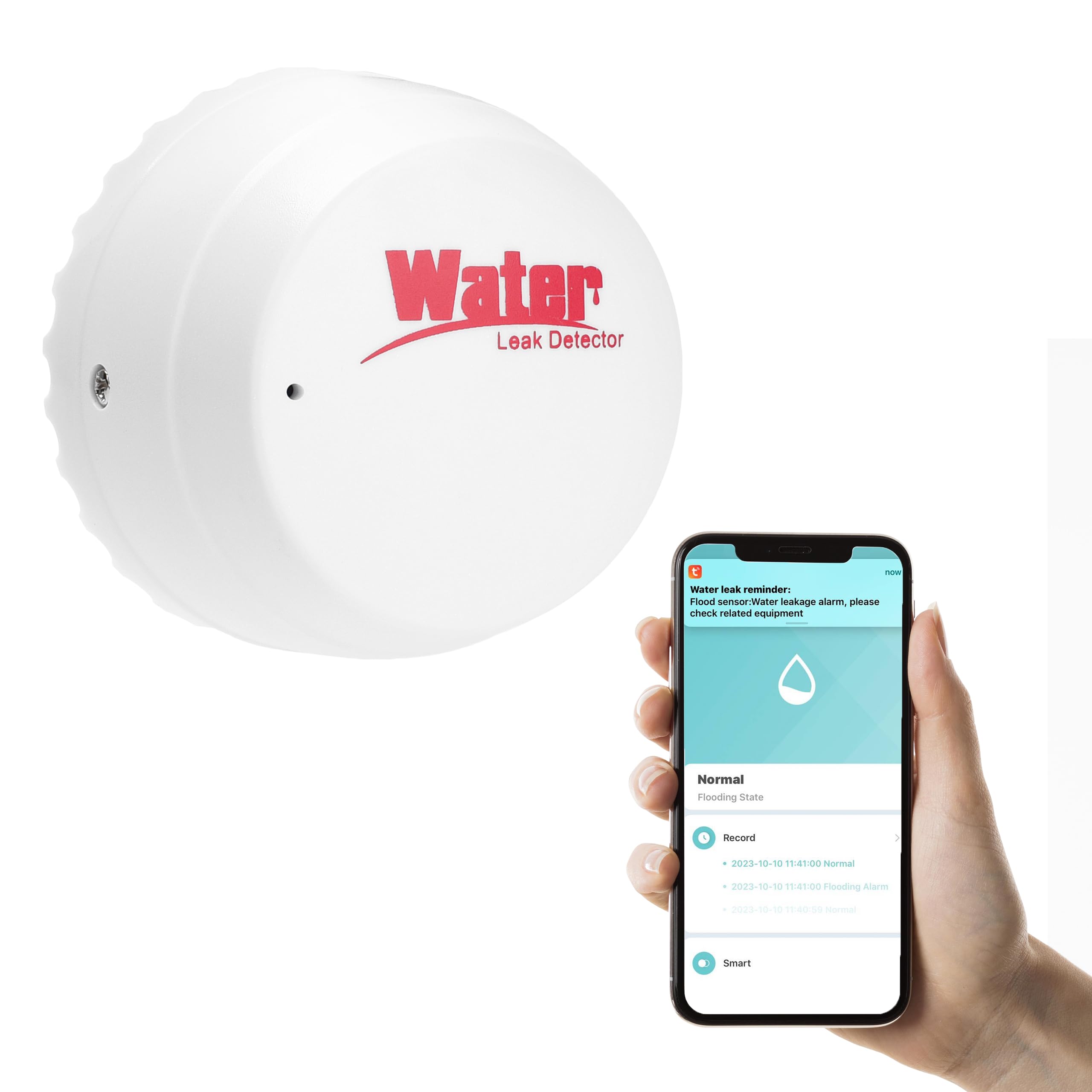 Buy MotteruWater Detector Alarm with Tuya APP, Water Leak Detector