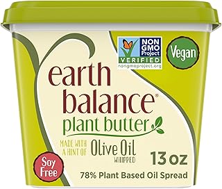 Earth Balance Olive Oil Buttery Spread, Vegan and Soy Free, Keto Friendly, 13 oz