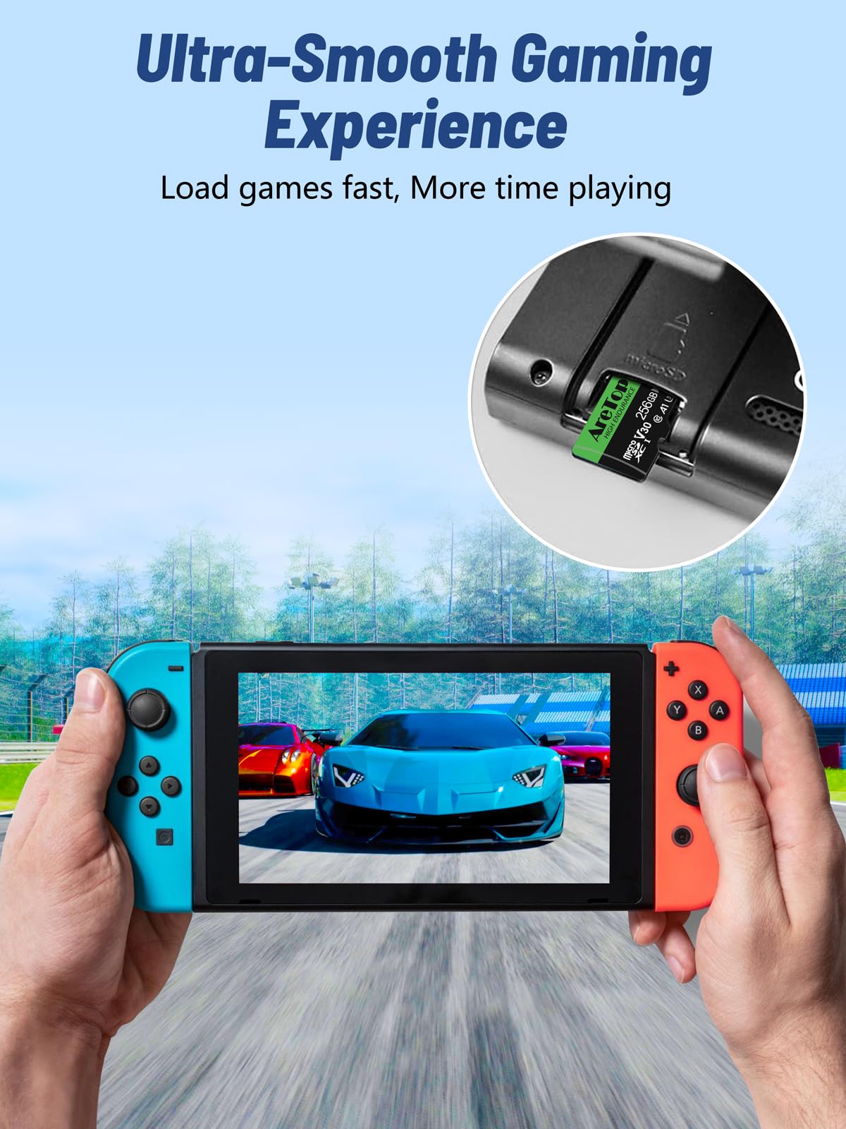 Aretop Micro SD Card da 64 GB, MicroSDXC, confezione da 2, C10, U3, V30, UHS-I, A1, scheda di memoria micro con adattatore SD, scheda TF per Tablette/Drone/Dash