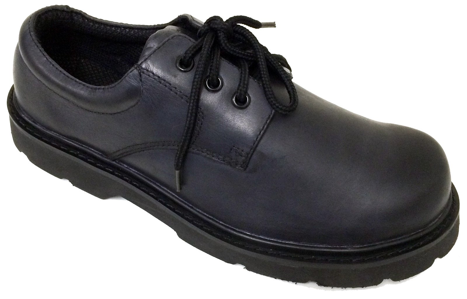 Brahma Mens Oxford Boots Black Lace Up Comfort Work Shoes  display picture 3