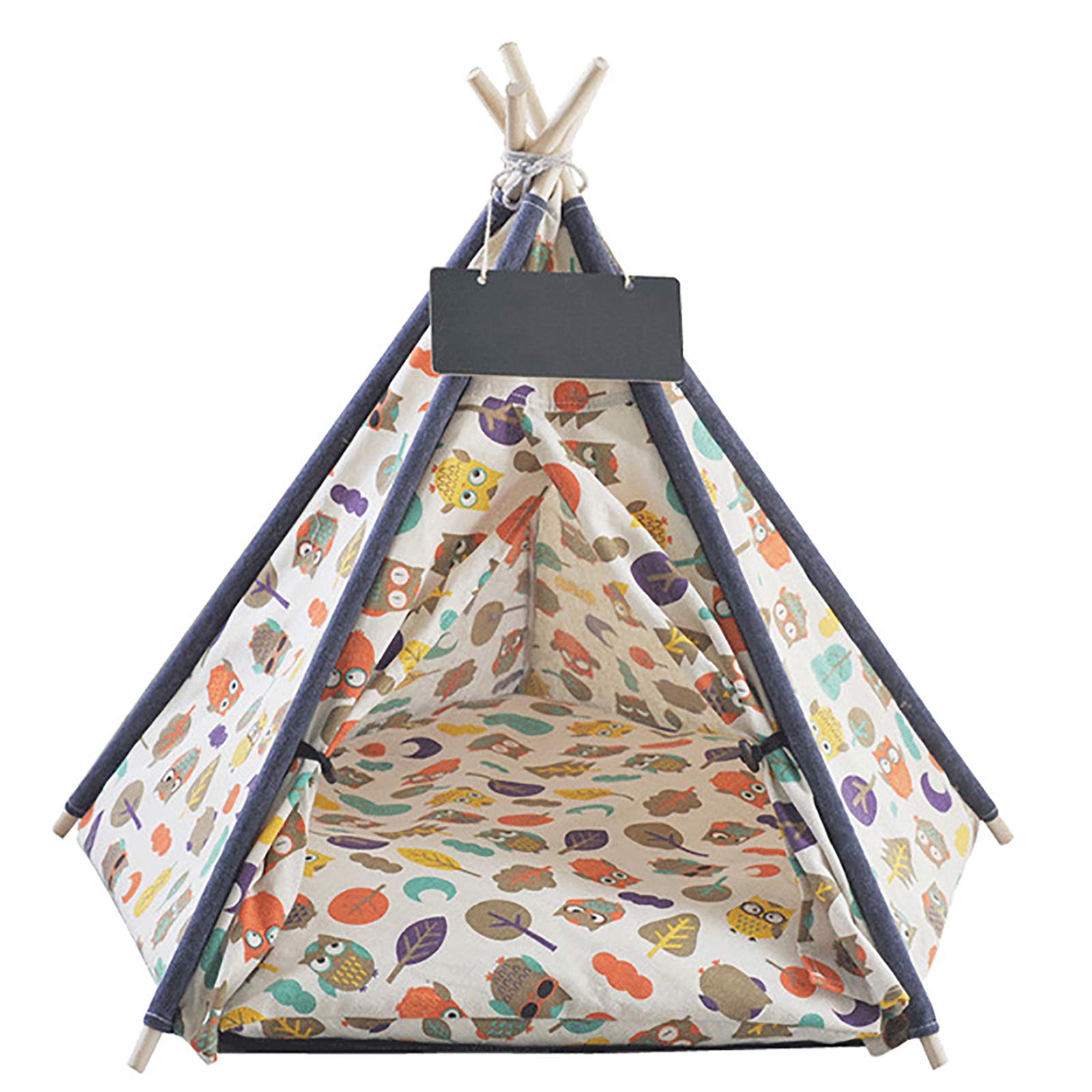 Tente tipi lavable pour chiens et chats avec finitions soignées H 60cm