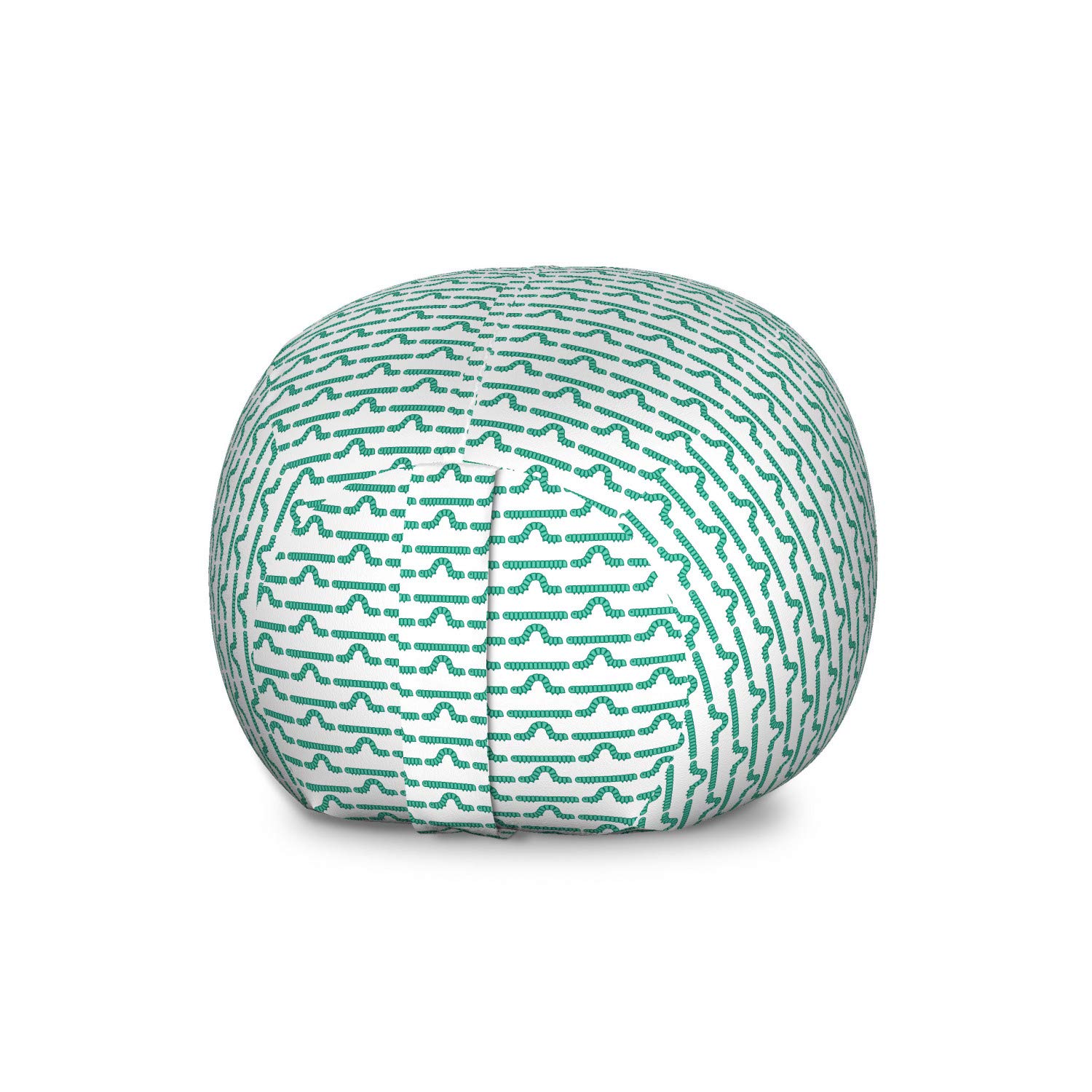 Ambesonne Caterpillar Storage Toy Bag Chair, Pattern of Larva Type Bugs Repeating Spring Season Anim