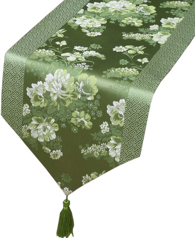 Chinese Style Dining Room Table Runners Long Table Cloth Table Flags for Festival, #17