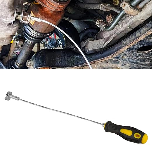 Strong Magnetic Oil Drain Plug Removal Tool, 14 Inch Anti Scald Vehicle Oil Filter Sump Plug Removal Wrench, Auto Oil Drain Plug Removing Accessories, Universal for SUV, Truck, RV