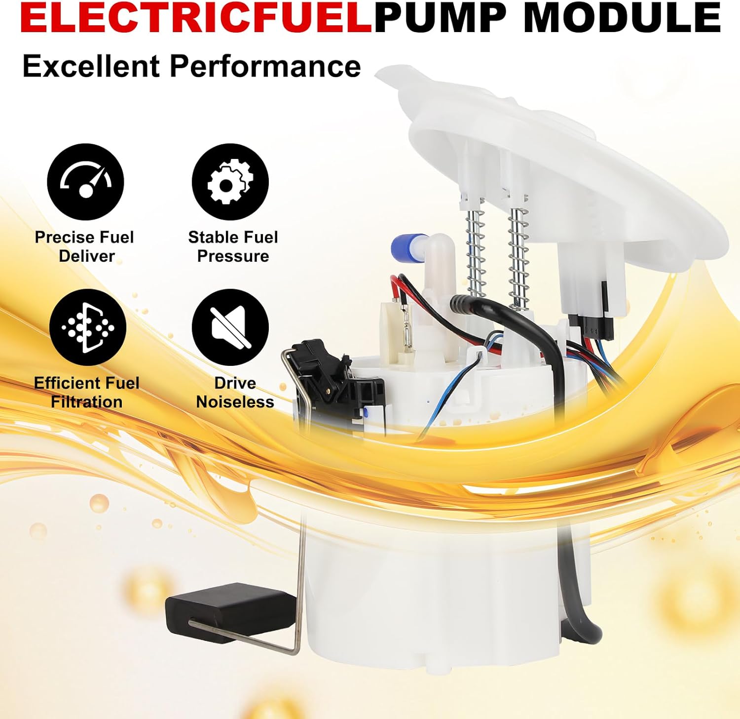 Electric Fuel Pump Module Assembly with Sending Unit Compatible with Mercedes-Benz C250 W204, 2012 2013 2014 2015, 1.8L L4, GAS, Replace# 22044700294, E9212M, FG1615, SP5148M, Left & Right