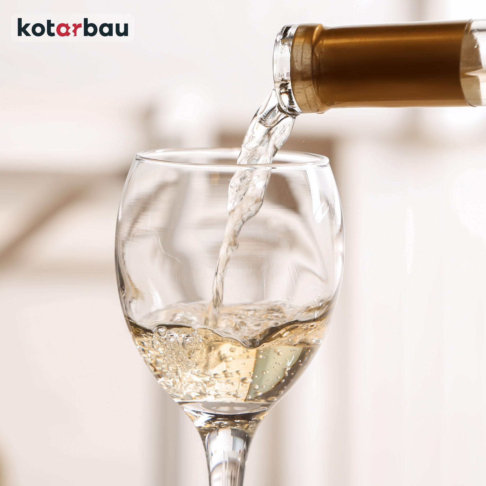 KOTARBAU® zestaw 6 kieliszków do białego wina szkło 245 ml kieliszki do białego wina zestaw kieliszków do wina nowoczesne kieliszki do wina czerwone kieliszki do wina zestaw kieliszków do wina