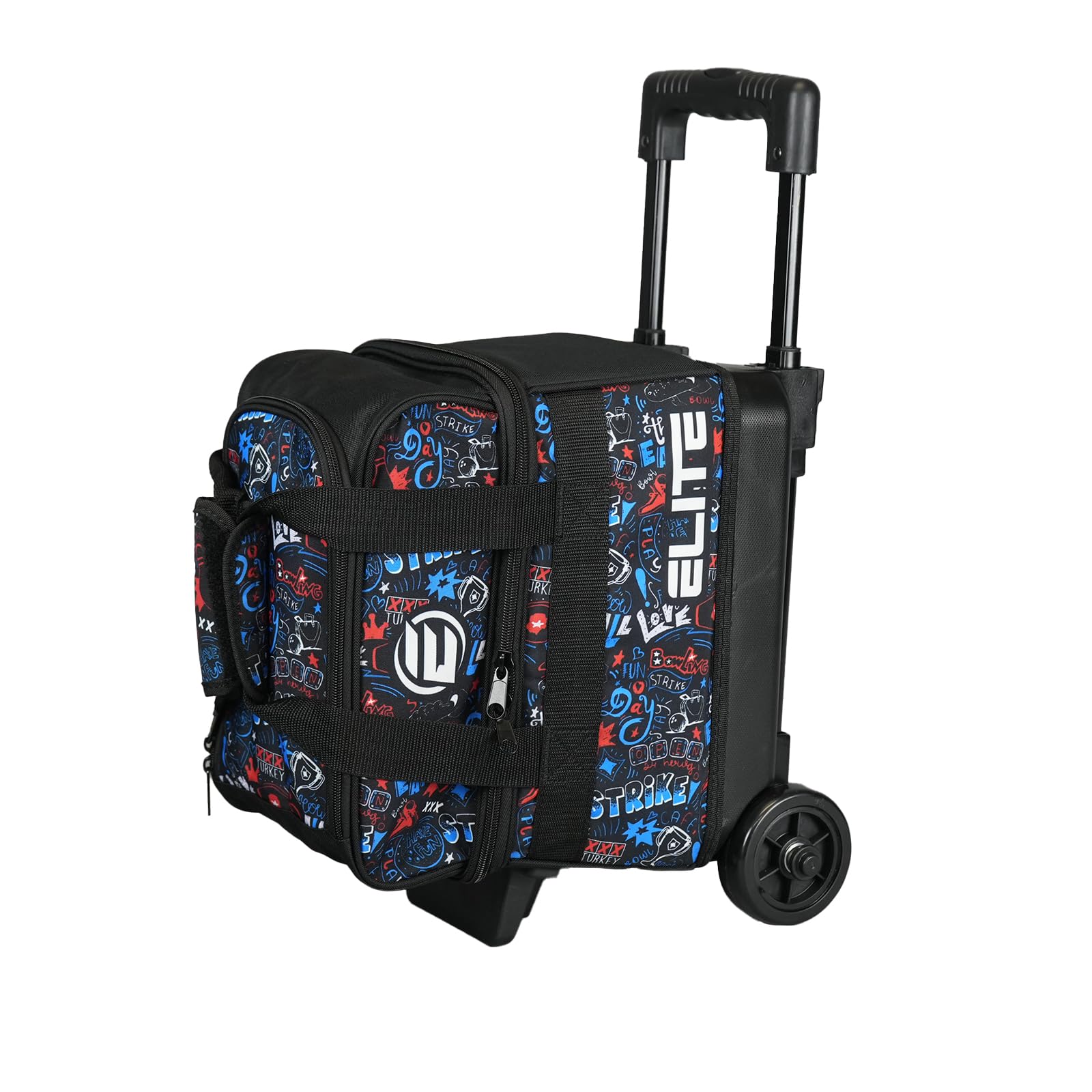 ELITEBasic Single Roller Aqua Bowling Bag - Compact, Sturdy Design, Fits Size 10.5 Shoes