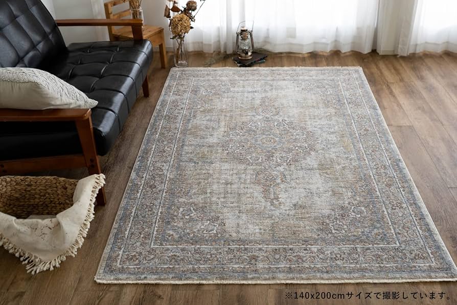 ヴィンテージラグ　2枚セット Amazon | サヤンサヤン ヴィンテージ風 クラシック柄 シャルム