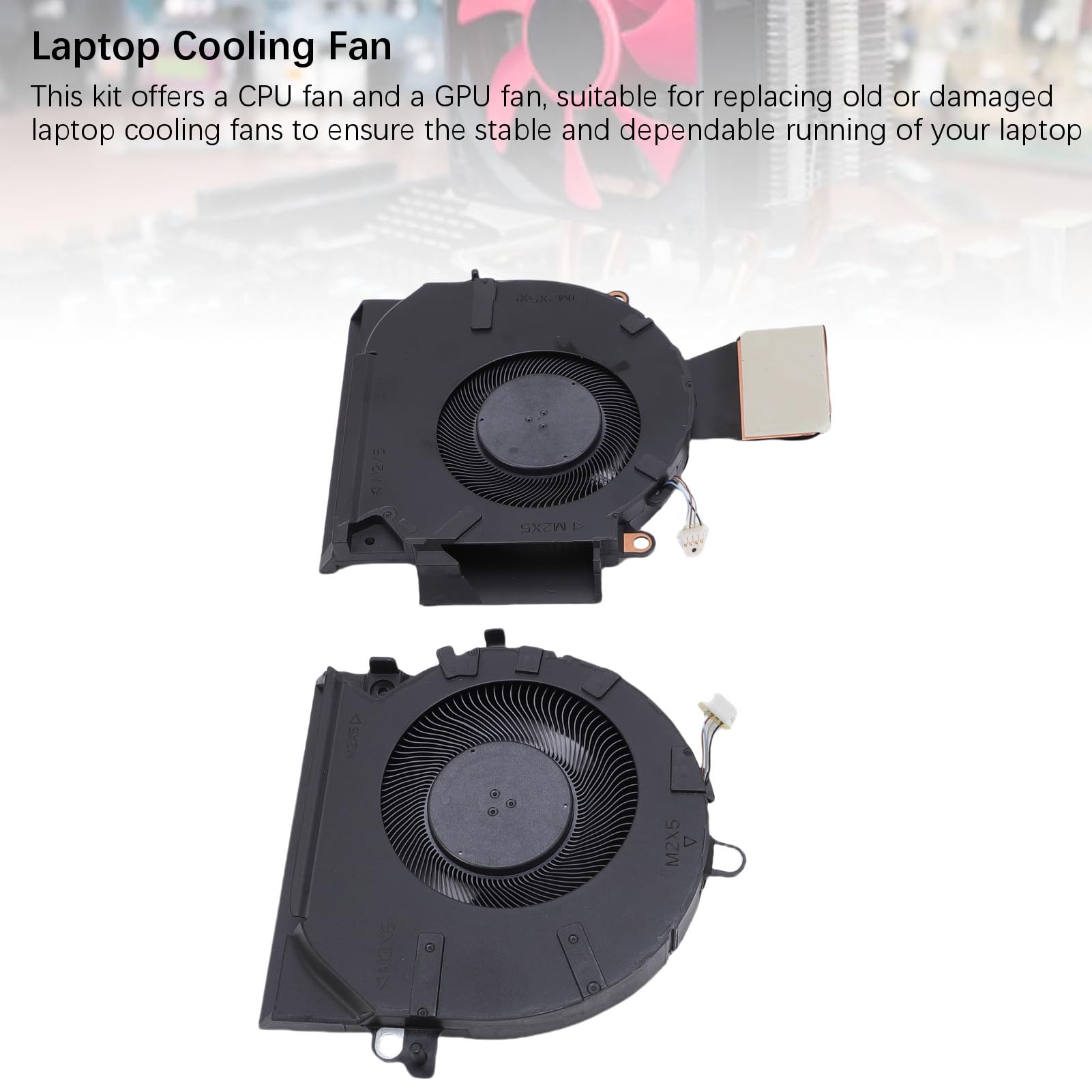 Elprico Ventola di Raffreddamento CPU e GPU per Presomenziale 16-B 16-C TPN-Q265 TPN-Q267 Laptop M75487-001 ND8CC02-20K25 M75488-001 Fan di Raffreddamento con Raffreddamento Rapido e