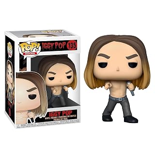 Funko Pop! Figurine en Vinyle Rocks: Iggy Pop – Iggy Multicolore Standard - Les Beatles, Paul McCartney, John Lennon, RIngo Starr, George Harrison