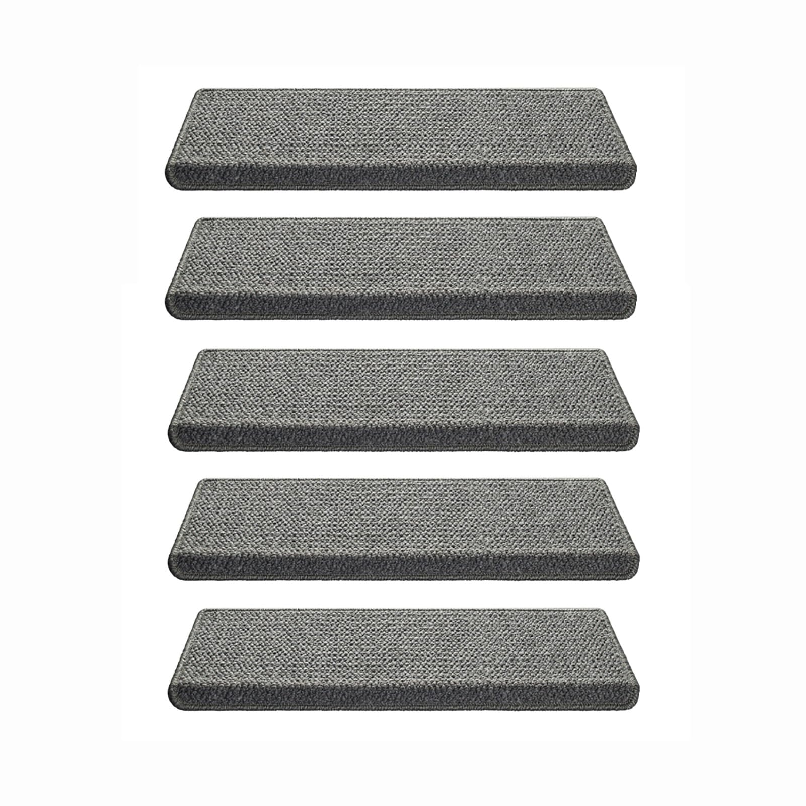 Tapis d'escalier antidérapant beige 75x24 cm pour marches en bois de maison
