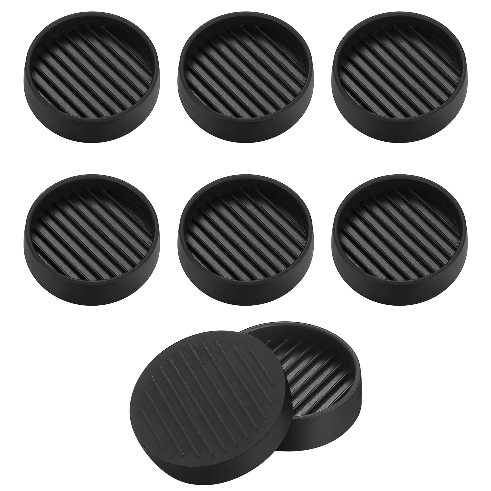 8 PcsFurniture Gripper Pads, 2" Furniture Caster Cups, Non Slip Round Furniture Coasters Feet Cups Stoppers for Bed Cabinet Sofa Chair Table All Type Floor Protectors