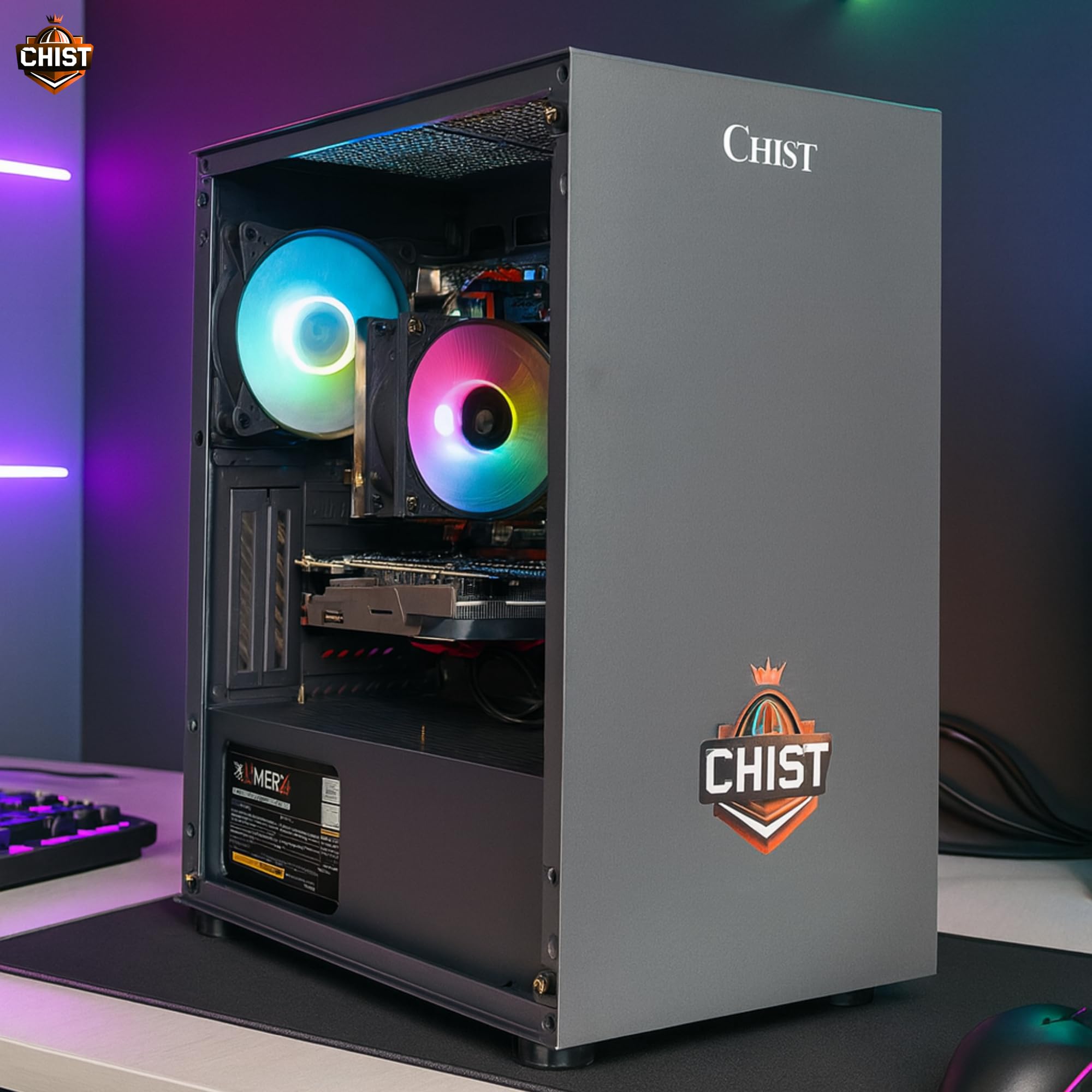 CHIST i5 Gaming Tower PC (I5 7th gen Core i5 7400 Processor/ DDR4