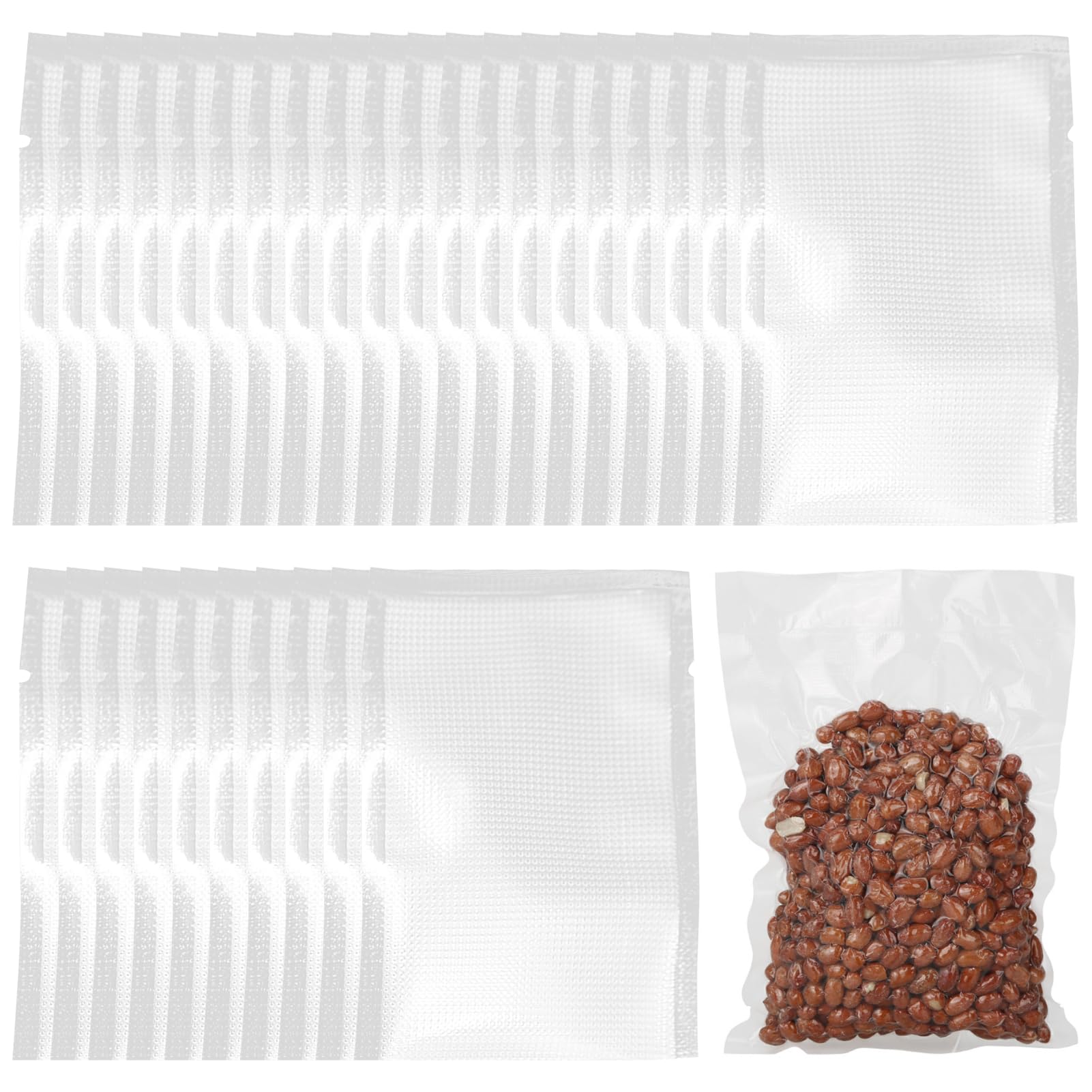 200 Pack Small Vacuum Seal Bags 7x10cm Pre-Cut Food Grade Material Thick — image 1