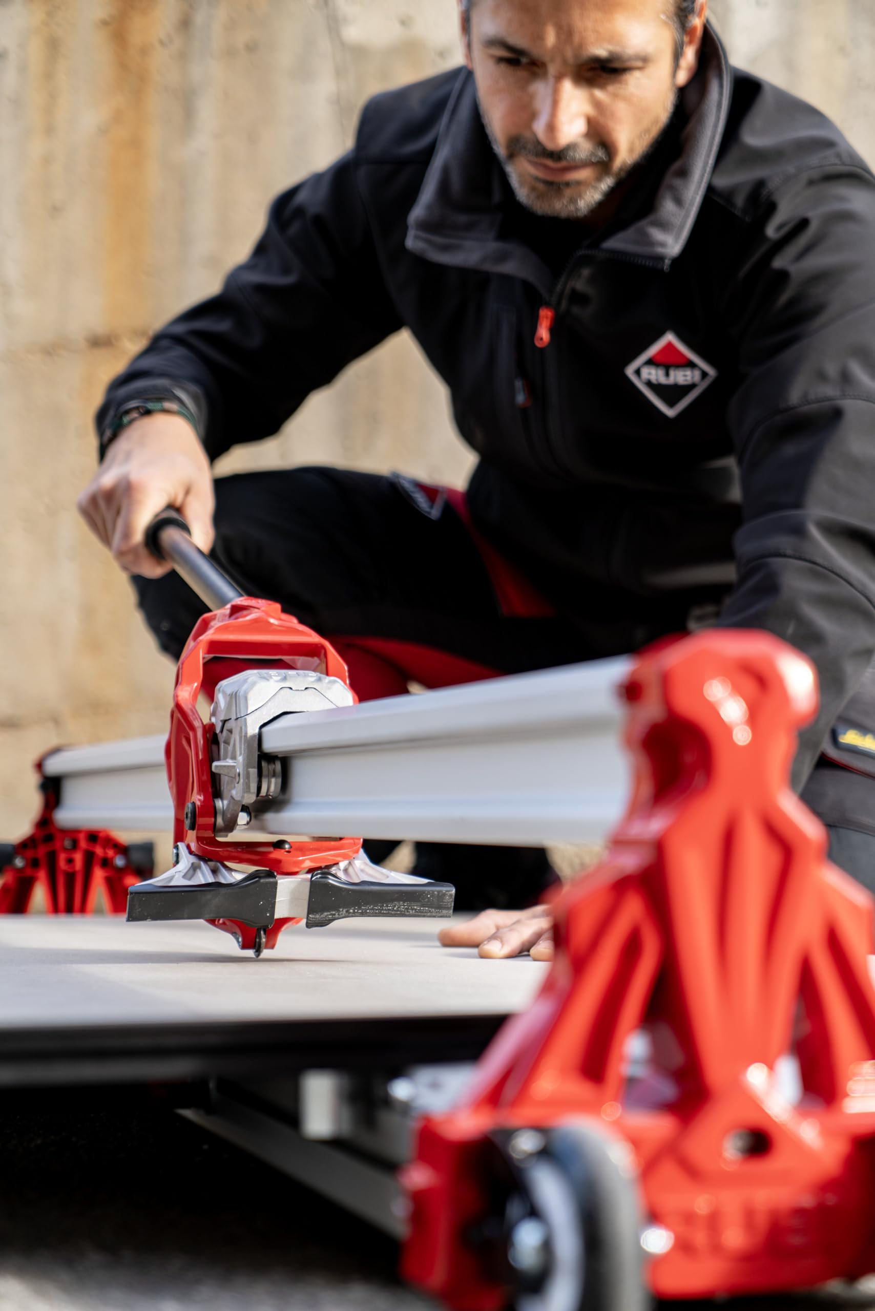 Coupe Carrelage Professionnel RUBI RCH‑1200-RS – Carrelette aluminium transportable 120 cm grand format, coupe manuelle grandes dalles