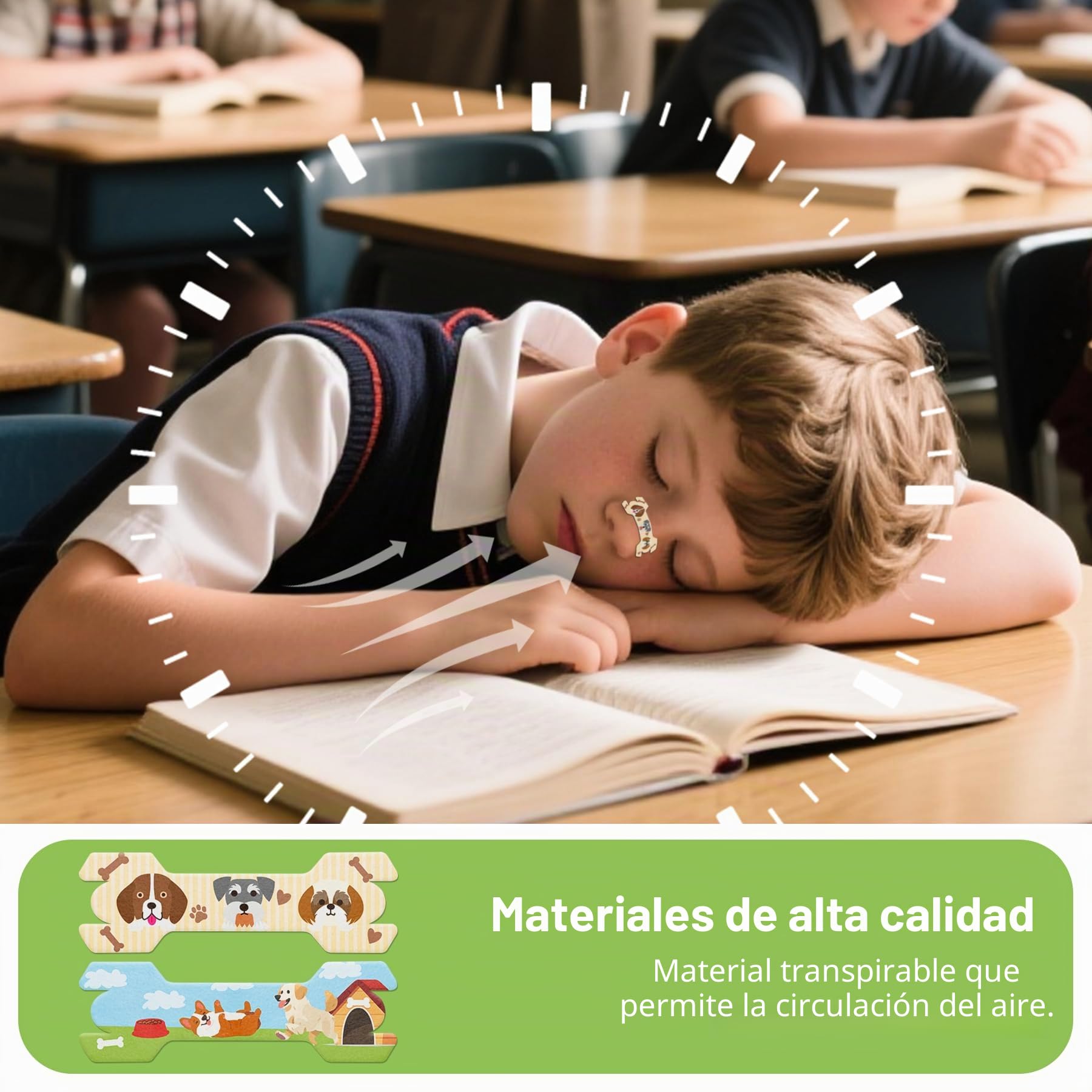 60 tiras nasales para niños, antironquidos, para evitar ronquidos, ayuda contra los ronquidos, tiras nasales para respirar, tiras nasales para respirar, tiras nasales contra ronquidos