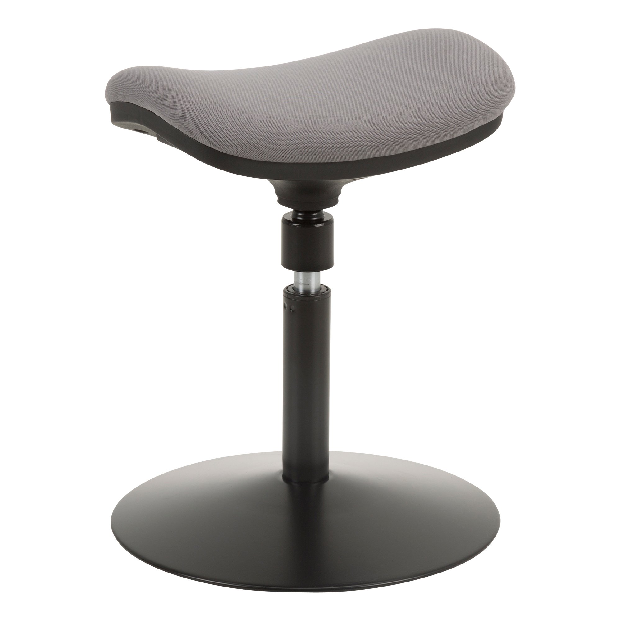 Norwood Commercial Furniture NOR-NIL1715F-GR-SO Active Stool W/Adjustable Height Pivot Saddle Seat, Grey