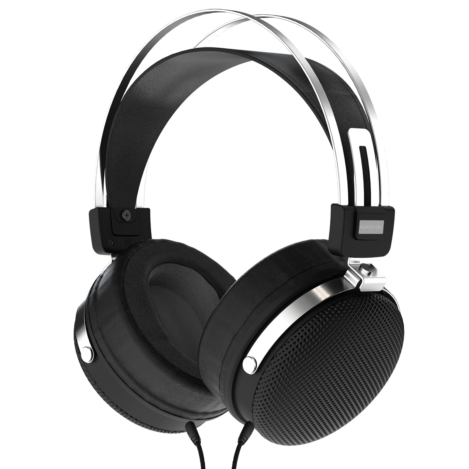 FAAEAL Cuffie da studio con cavo, cuffie stereo HiFi con apertura posteriore, doppio driver dinamico da 3,5 mm e 50 mm, per registrazione, mixaggio, DJ, podcast, audiofili
