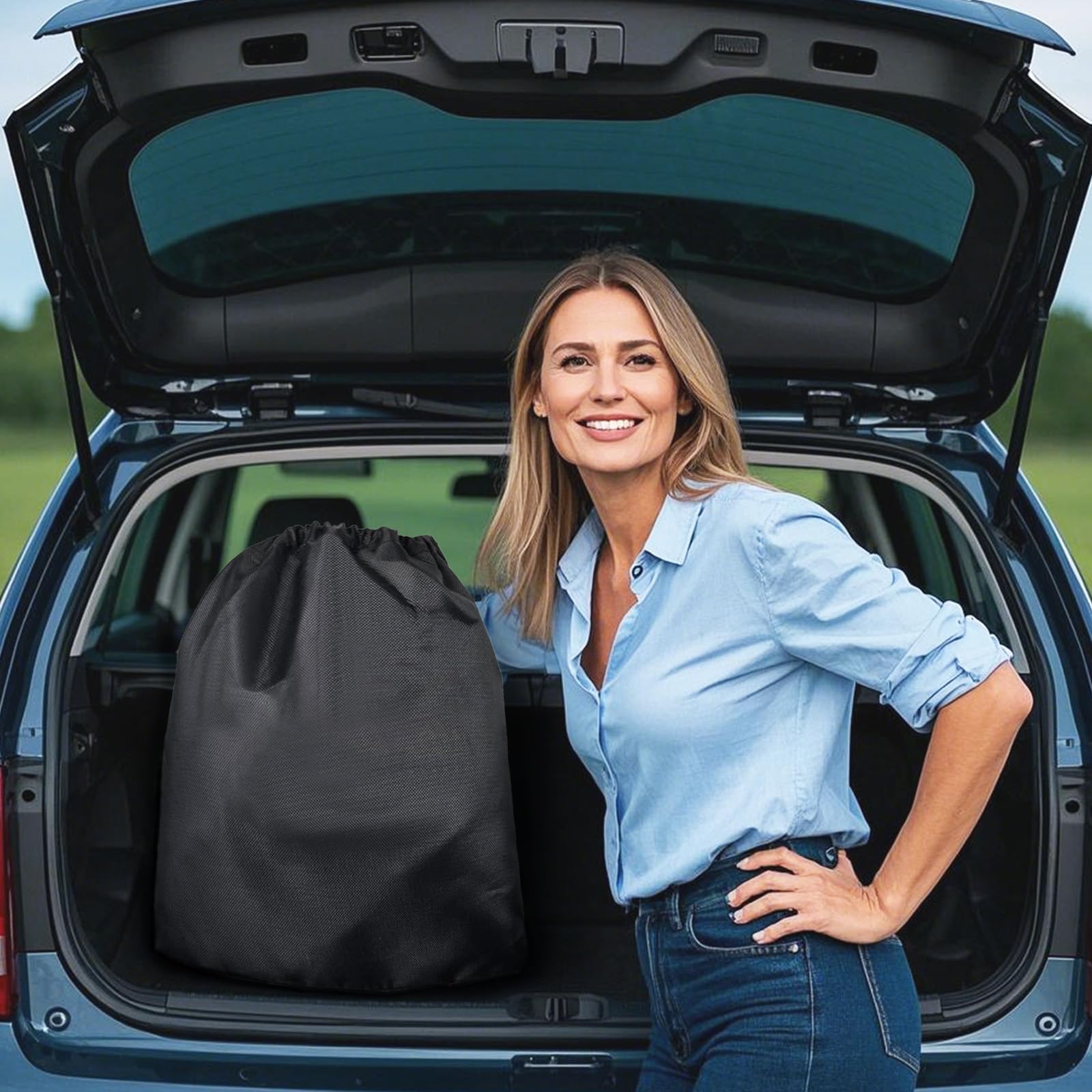 Blshwez Multi-Layer All Weather Waterproof Car Cover for Subaru WRX Impreza WRX STI 2007-2026 Custom Fit Snow Rain — view 8