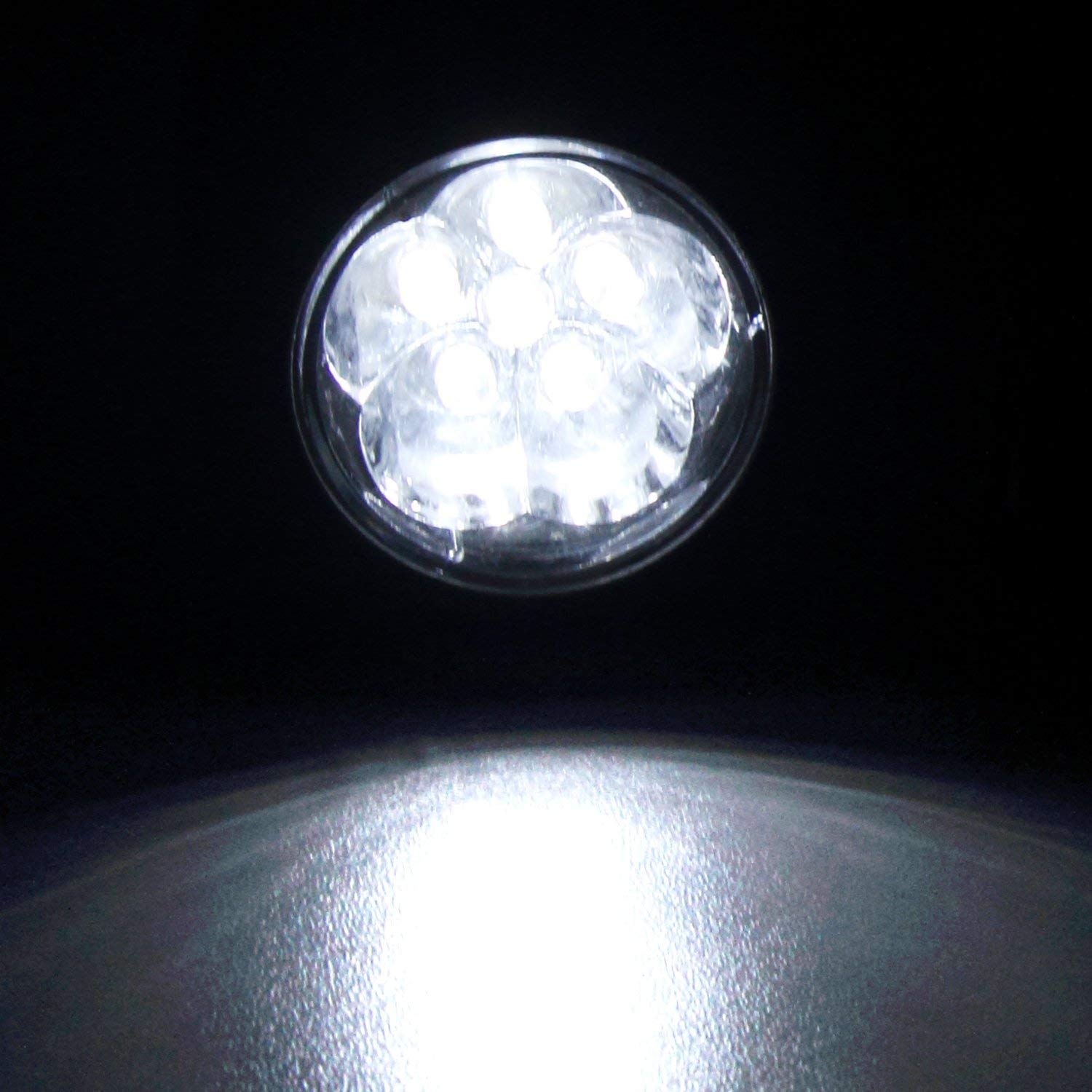 Luce Solare Subacquea per Laghetto,KINGCOO Impermeabili 6LED Lampade Sommergibili Proiettore Faretto Faretto Acquario Luce per Giardino Piscina Cortile Paesaggio Illuminazione Esterna (Bianco)