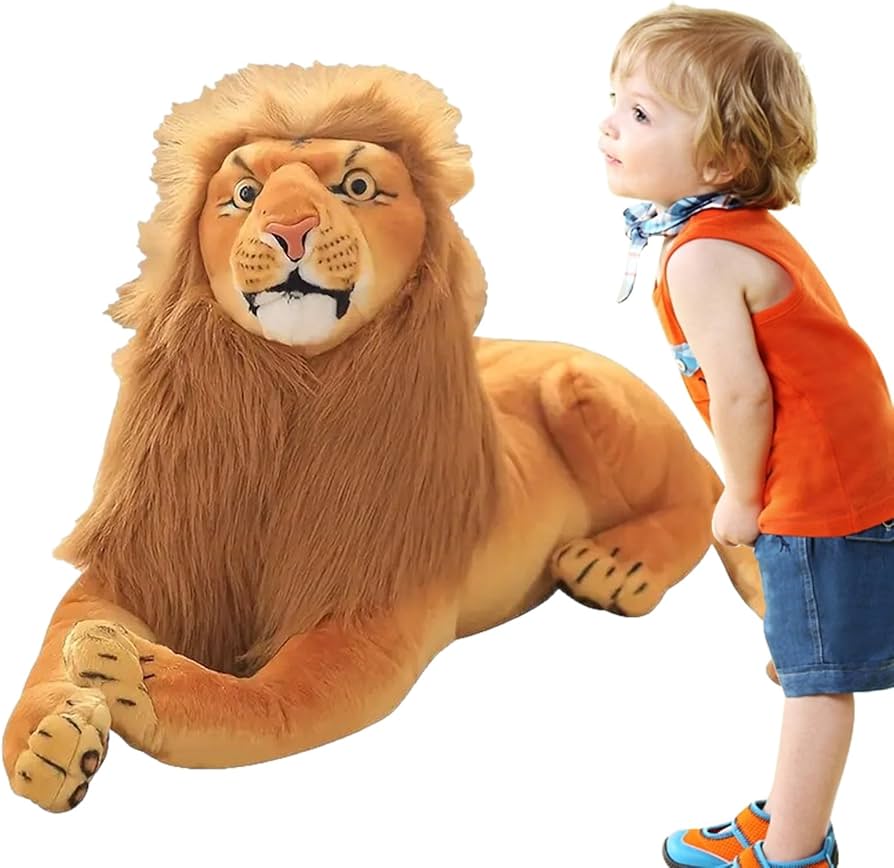 Amazon.co.jp: ncba ライオンのぬいぐるみ、野生のライオンの