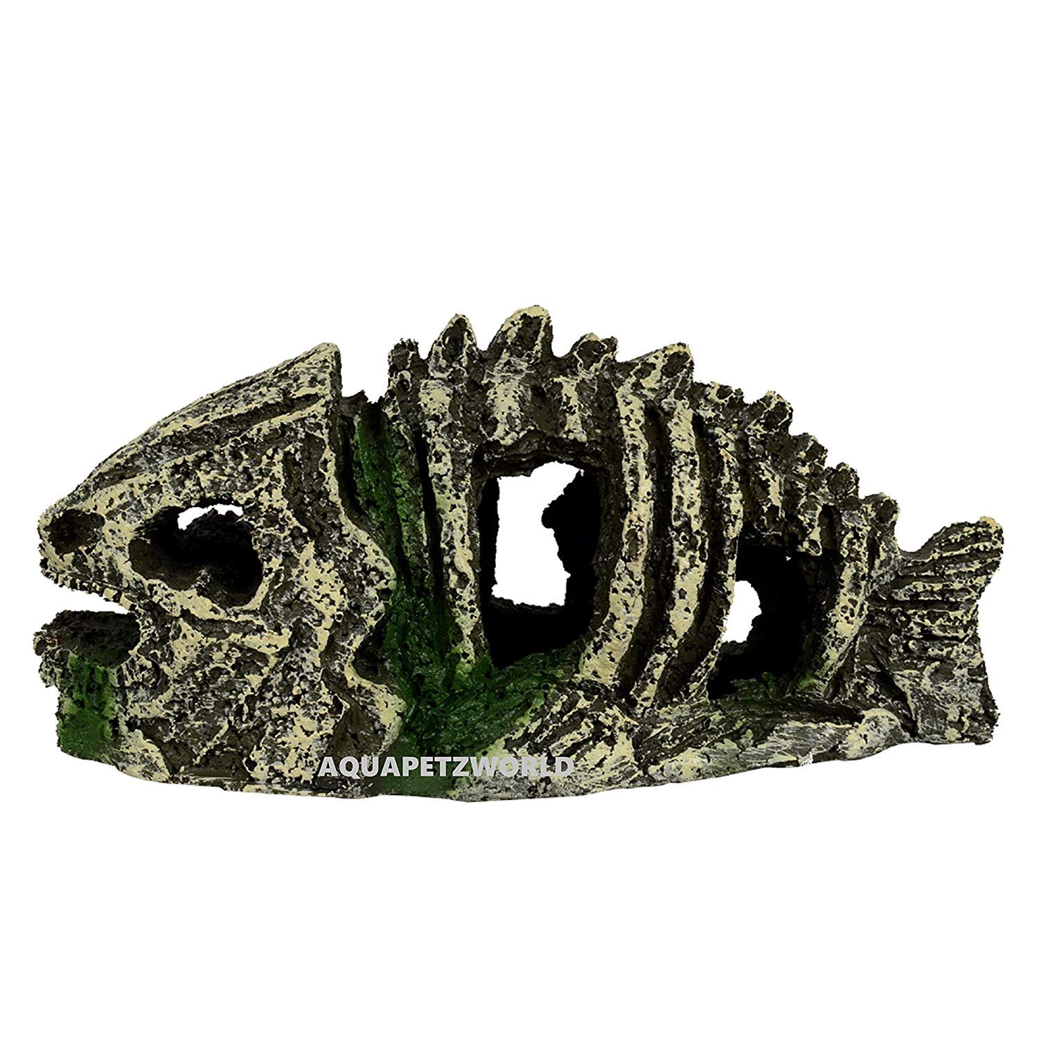 AQUAPETZWORLD Skeleton Hole Resin Artificial Fish Skull Skeleton Ornament Decoration forFish Tank 21 x 8 x 10 cm (B08DTPV7S5) Amazon Price History, Amazon Price Tracker