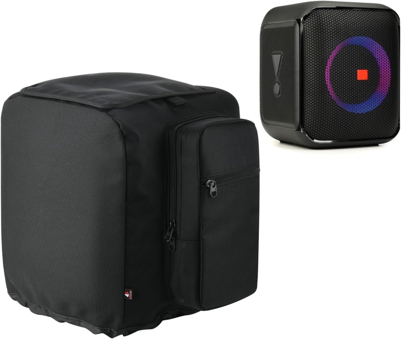 TXEsign Speaker Cover Protective Speaker Case for JBL PartyBox Encore Essential Portable Party Speaker Replacement Bag Speaker Slip with Side Microphone Storage Bag for Microphones Cable Accessories