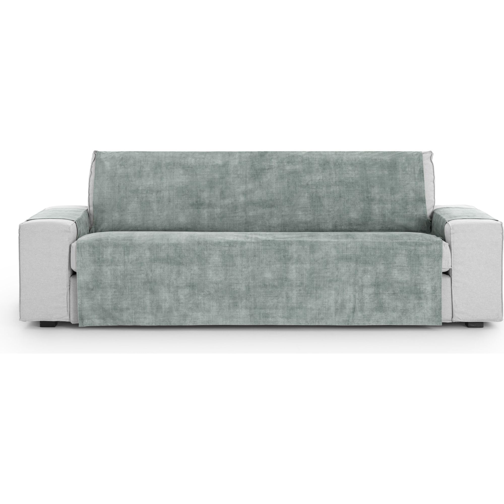 Housse de canapé universelle 4 places extensible gris perle