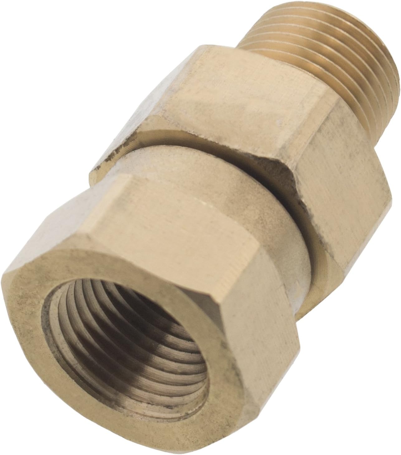 Pressure Washer 3/8in. Male to Female NPT Brass Swivel Coupler 3200 PSI