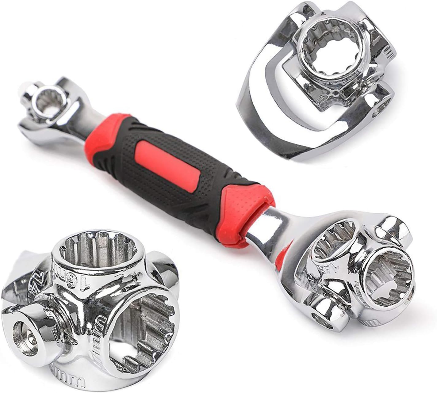 Universal Dog Bone Wrench 48 Tools In One Socket Tiger Wrench Sets, Works with Spline Bolts,Torx,Square Damaged Bolts. Great for Home Furniture Assembly and Car Repair.