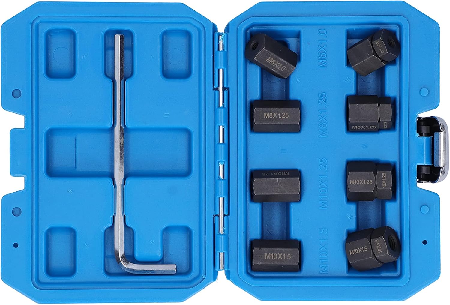 Dirt Bike Stud Remover, 9PCS Car Stud Installer And Remover Kit Exhaust Stud Removal Tool No Thread Damage M10x1.5 M10x1.25 M8x1.25 M6x1.0