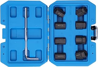 Kit instalador e removedor de pinos Qiilu, conjunto de instalador de removedor de pinos de carro de 9 peças sem danos à rosca M10x1.5 M10x1.25 M8x1.25 M6x1.0