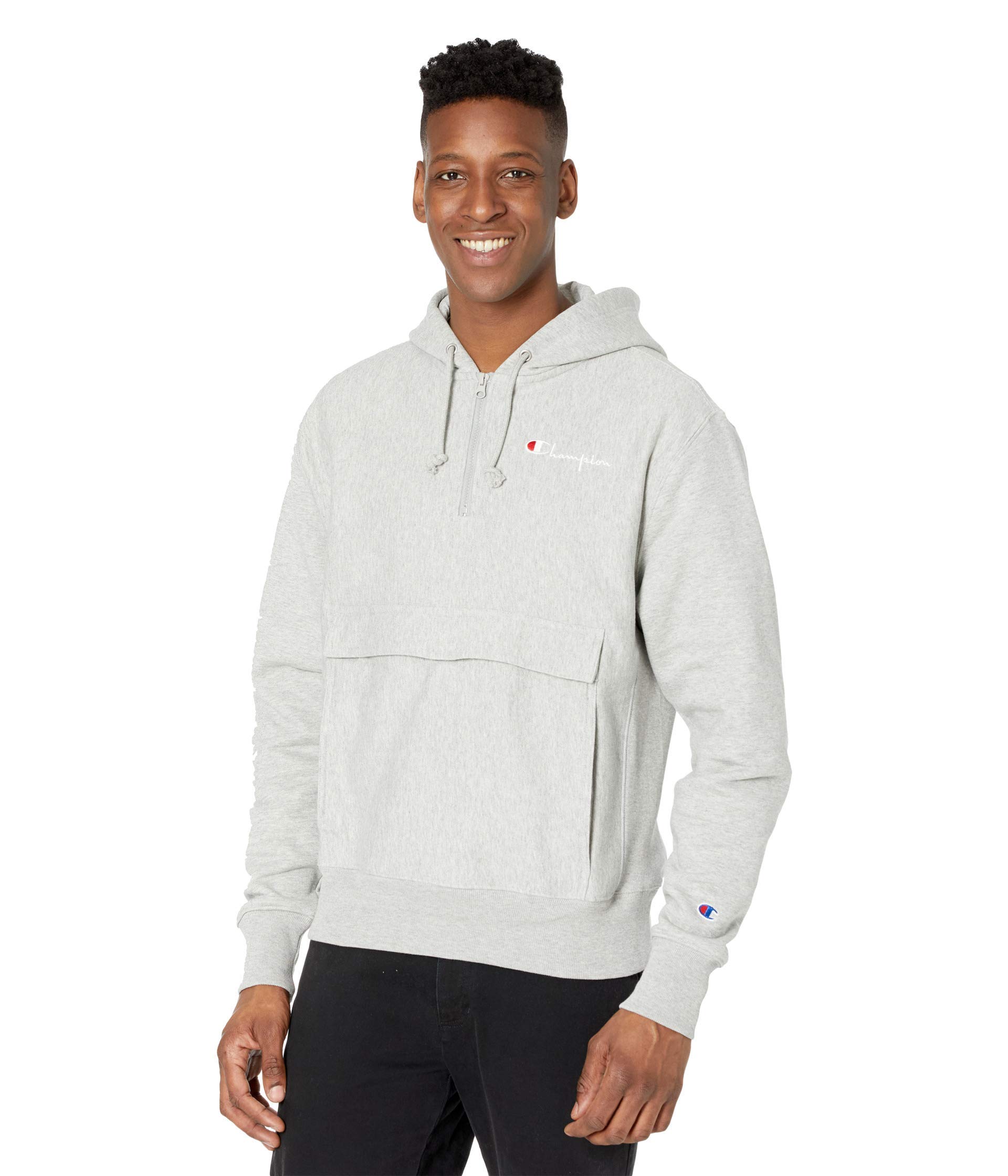 Champion Men's Reverse Weave Anorak With 1/4 Zip Hood