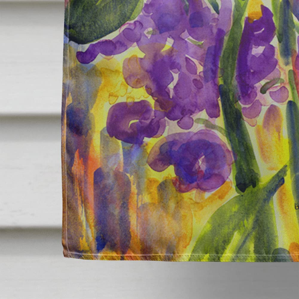 Bandiera Decorativa Da Casa Caroline Treasures – Fiore Aster Su Tela, Dimensioni 28x40, Con Manica, Made In USA
