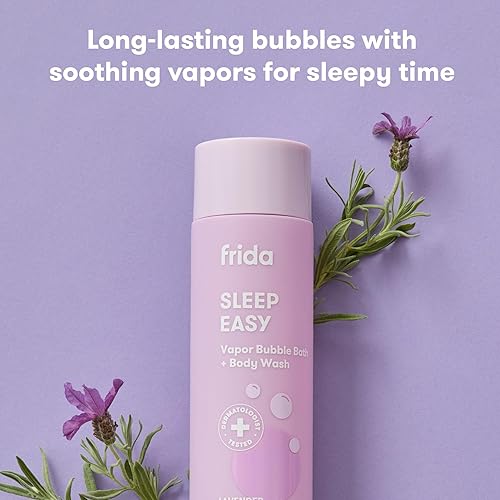 Miniatura 3 de Frida Baby Lavanda - Baño de burbujas para bebés y niños + gel de baño, sueño y calmante para niños y bebés, dermatológicamente probado, sin